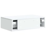 vidaXL Table d'appoint murale Blanc 59 x 34 5 x 17 cm