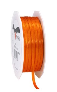 Satin double face 50-m-rouleau 3 mm orange