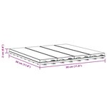 vidaXL Carreau de terrasse Design 3D 11 Pièces Noir 30 x 30 cm WPC