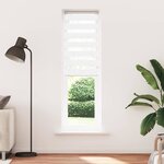 vidaXL Store zèbre blanc 60x230 cm largeur du tissu 55 9 cm polyester