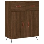 vidaXL Buffet chêne marron 69 5x34x90 cm bois d'ingénierie