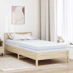 vidaXL Matelas Blanc 90 x 190 cm Mousse