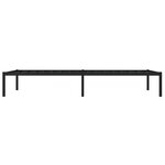 vidaXL Cadre de lit métal sans matelas noir 100x200 cm