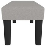 vidaXL Banc Gris clair 100x30x30 cm Tissu