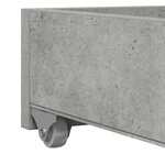 vidaXL Lit de jour avec tiroir Gris 90 x 200 cm Bois d'ingénierie