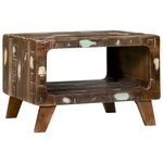 vidaXL Table basse 50x50x35 cm en bois de récupération