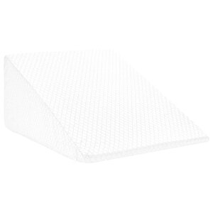 vidaXL Coussin pour les jambes Uni Blanc 60 x 50 x 30 cm