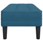 vidaXL Banc Bleu 113x57x39 cm Velours
