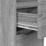 vidaXL Table de chevet Gris Sonoma 30 5 x 30 x 43 cm Bois d'ingénierie