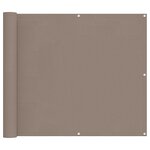 vidaXL Écran de balcon Taupe 100 x 300 cm Tissu Oxford