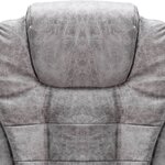 vidaXL Chaise de bureau de massage gris clair similicuir daim