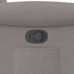 vidaXL Fauteuil inclinable Taupe Tissu