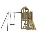vidaXL Aire de jeux d'extérieur bois de pin imprégné
