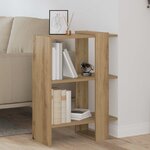 vidaXL Étagère Chêne artisanal 52 x 25 x 71 5 cm Bois d'ingénierie
