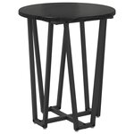 vidaXL Ensemble de tables d'appoint 2 Pièces Chêne noir 50 x 50 x 50.5 cm