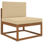 vidaXL Coussin de canapé d'extérieur 2 Pièces Beige Polyester