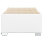 vidaXL Cadre de lit Blanc 90x190 cm Similicuir