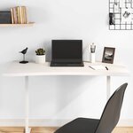 vidaXL Dessus de bureau blanc 110x60x2 5 cm bois massif de pin