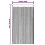 vidaXL Rideau en fils 2 Pièces 100 x 250 cm Beige