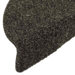vidaXL Tapis d'escalier autocollants 20 pièces 56 x 17 x 3 cm Anthracite Demi-rond