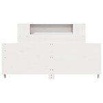 vidaXL Cadre de lit sans matelas blanc 160x200 cm bois de pin massif