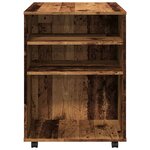 vidaXL Armoire à roulettes vieux bois 60x53x72 cm bois d'ingénierie