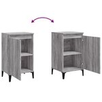 vidaXL Table de chevet sonoma gris 40x35x70 cm bois d'ingénierie