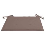 vidaXL Chaises de jardin lot de 8 avec coussins Bois de teck massif