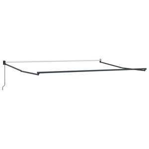 vidaXL Cadre de store rétractable manuel Anthracite 4 x 2 m Aluminium