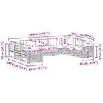 vidaXL Ensemble de canapés d'extérieur 9 pc Naturel et Beige