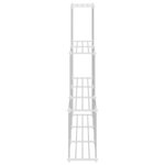 vidaXL Étagère de rangement blanc 43 x 27 x 90 cm Aluminium