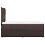 vidaXL Sommier à lattes de lit avec matelas Marron foncé 100x200 cm