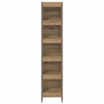 vidaXL Bibliothèque Chêne artisan 80 x 30 x 155 cm Bois d'ingénierie