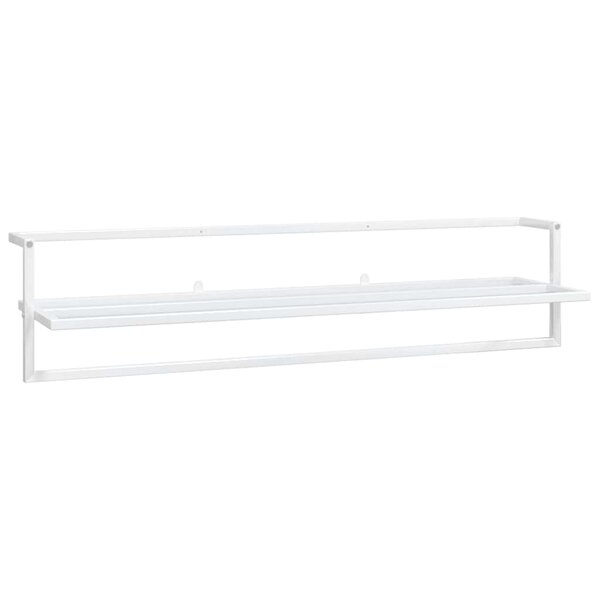 vidaXL Porte-serviettes Blanc 95x25x22 cm Fer