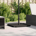 vidaXL Ensemble de bases de parasols de jardin 5 Pièces granit et acier