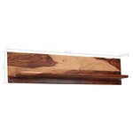 vidaXL Étagères murales 2 Pièces 118 x 26 x 20 cm Bois de Sesham massif