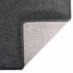 vidaXL Tapis Couloir Gris foncé 100 x 100 cm 100  Polypropylène
