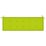 vidaXL Banc de jardin 3 places avec coussin 150 cm Bois d'eucalyptus