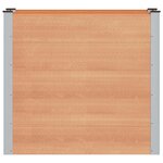 vidaXL Jardinière surélevée Marron 100 x 50 x 91 cm WPC et Aluminium