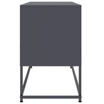 vidaXL Meuble TV anthracite 100 5x39x60 5 cm acier