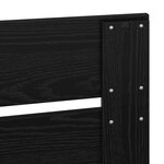 vidaXL Tête de lit Chêne noir 200 cm Bois d'ingénierie