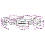 vidaXL Ensemble de canapés d'extérieur 7 pc Blanc et Beige