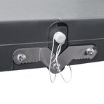 vidaXL Ensemble de table pliable de camping avec 4 tabourets aluminium