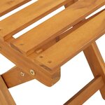 vidaXL Chaise de jardin 6 Pièces Marron 36 x 46 x 86cm