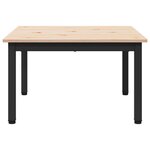 vidaXL Table basse Naturel 60 x 60 x 36 cm Bois de pin massif