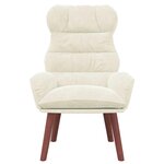 vidaXL fauteuil Crème 69 x 74 x 93 cm Velours