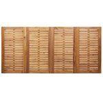 vidaXL Table à manger d'extérieur 200x90x74.5 cm en teck massif