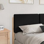 vidaXL Tête de lit capitonnée Marron et Noir 135 cm Pin massif