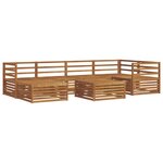 vidaXL Ensemble de canapés d'extérieur 7 pc Naturel