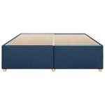 vidaXL Cadre de lit sans matelas bleu 200x200 cm tissu